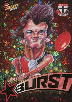2018 Select AFL Xmas - Starburst Caricatures Red #SBX60 Dylan Roberton Front